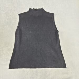 In-Knit women's Silk knit top black Size XL Matrix minimalist office siren work
